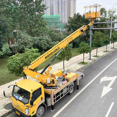 雅安車載式路燈車出租、直臂式登高車租賃
